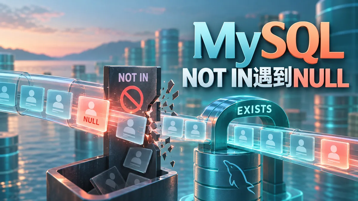 MySQL NOT IN突然查不到資料：NULL與NOT EXISTS的差別