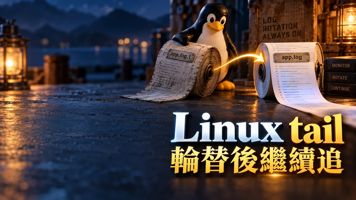 Linux日誌輪替後tail沒更新：分清-f與-F