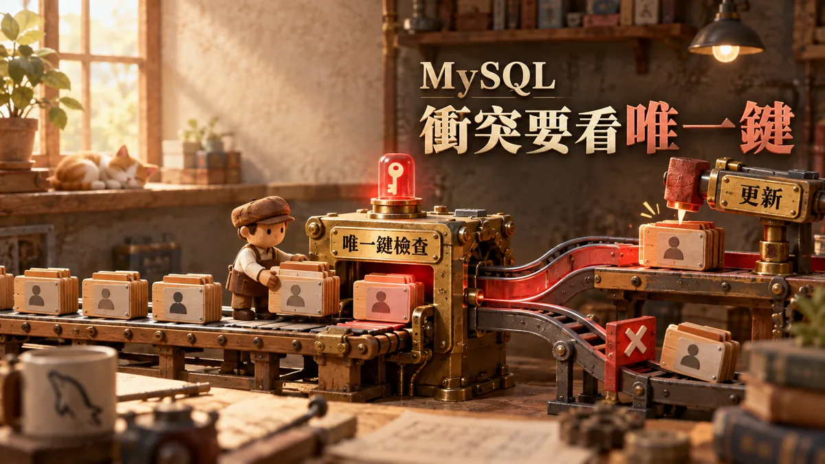 MySQL upsert觸發更新：先看唯一鍵