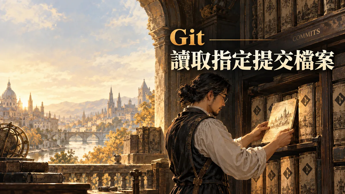 Git show讀取commit:file快照