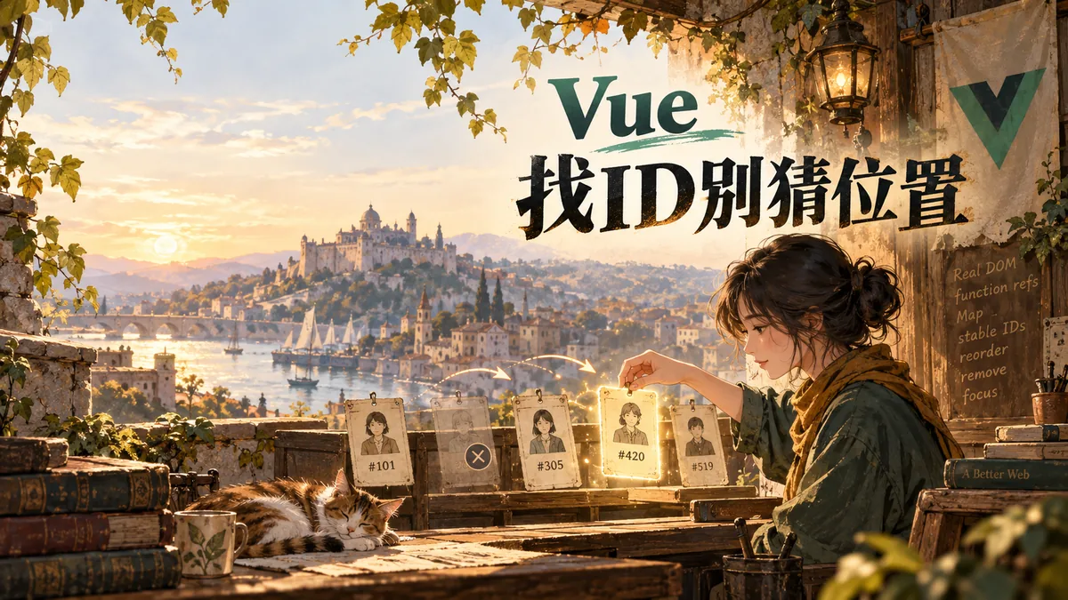 Vue清單要聚焦某筆欄位：用function refs按ID找元素