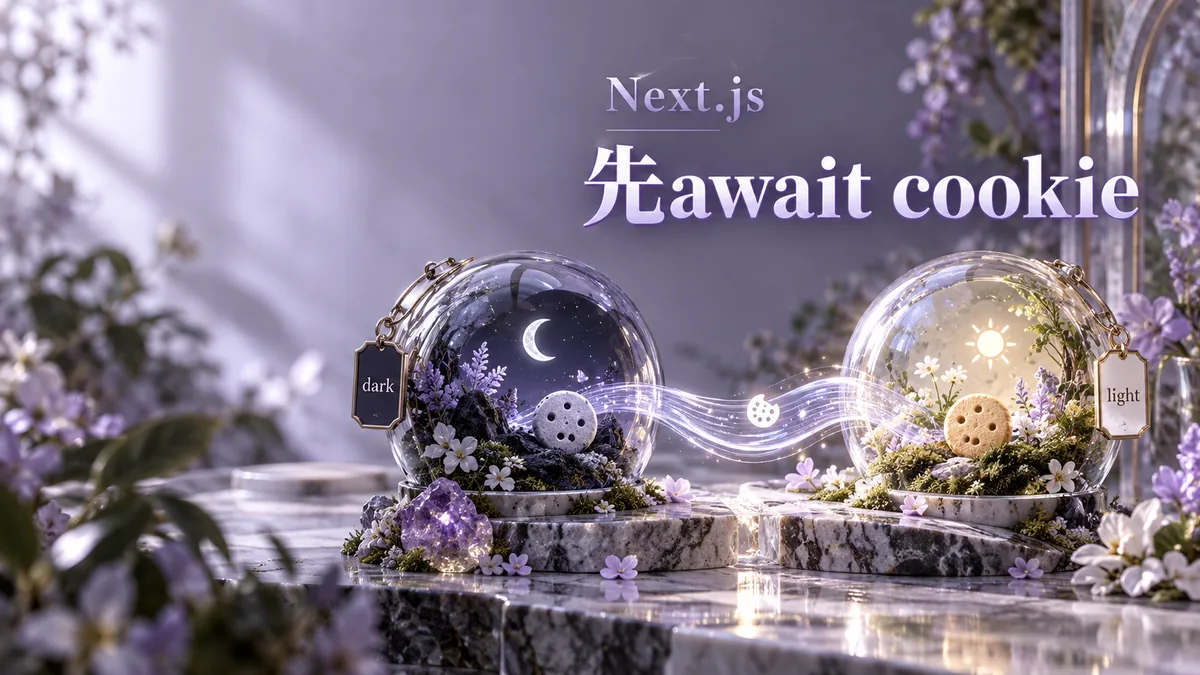 Next.js讀cookie提示Promise：先await cookies再取值