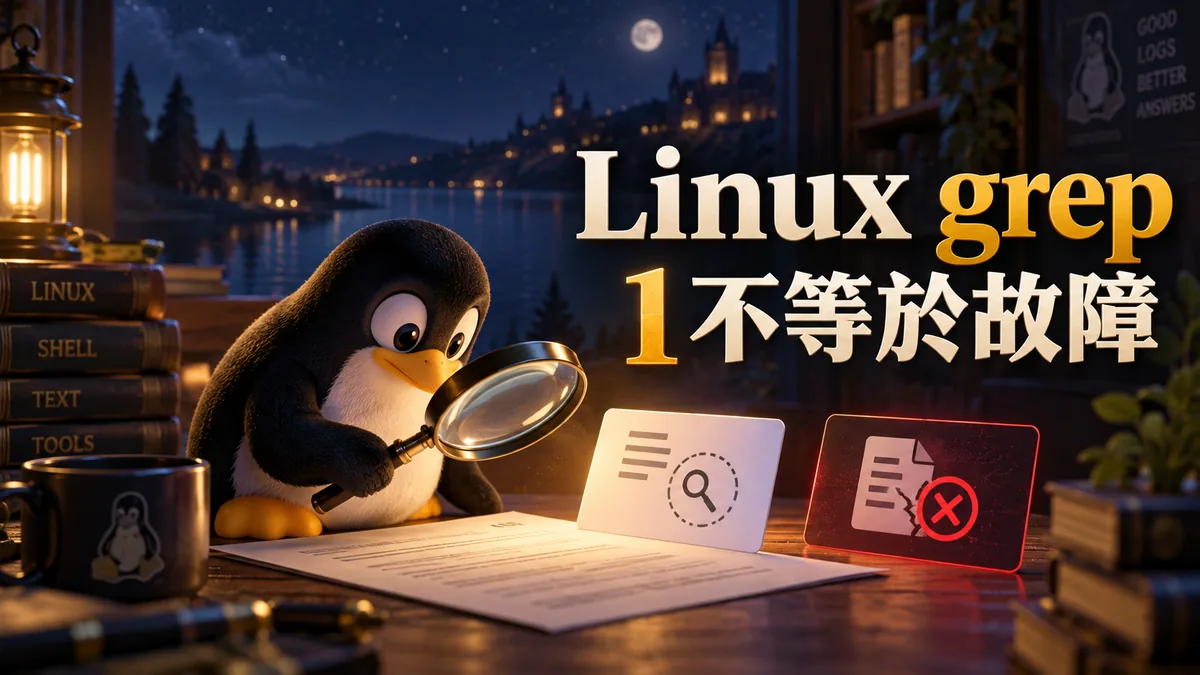 Linux grep沒找到就讓腳本中斷：分清退出碼1與2