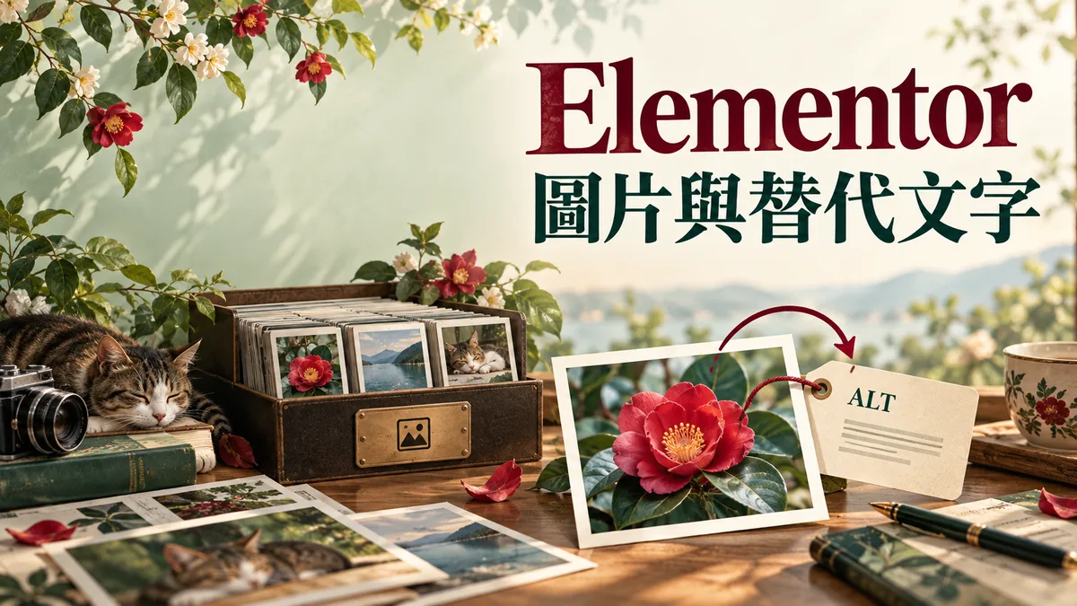 Elementor圖片沒有替代文字：到媒體庫設定後怎麼驗證