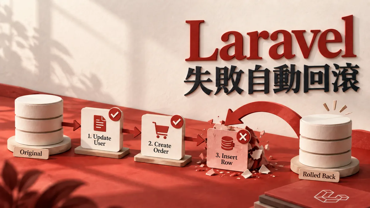 Laravel交易裡捕捉例外仍寫入？確認rollback的邊界