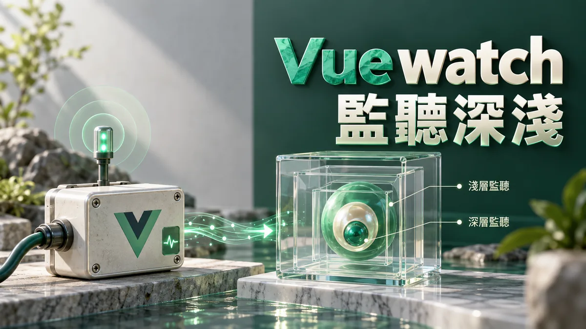 Vue watch沒看到陣列變動：分清替換與深層監聽