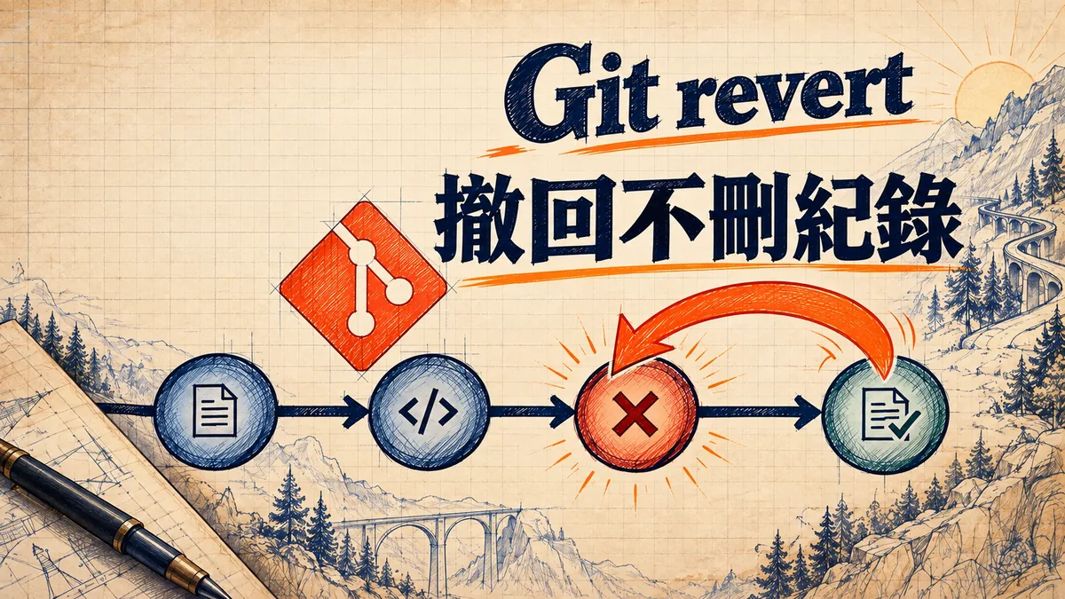 Git推送後想撤回修改：用revert保留共享提交紀錄