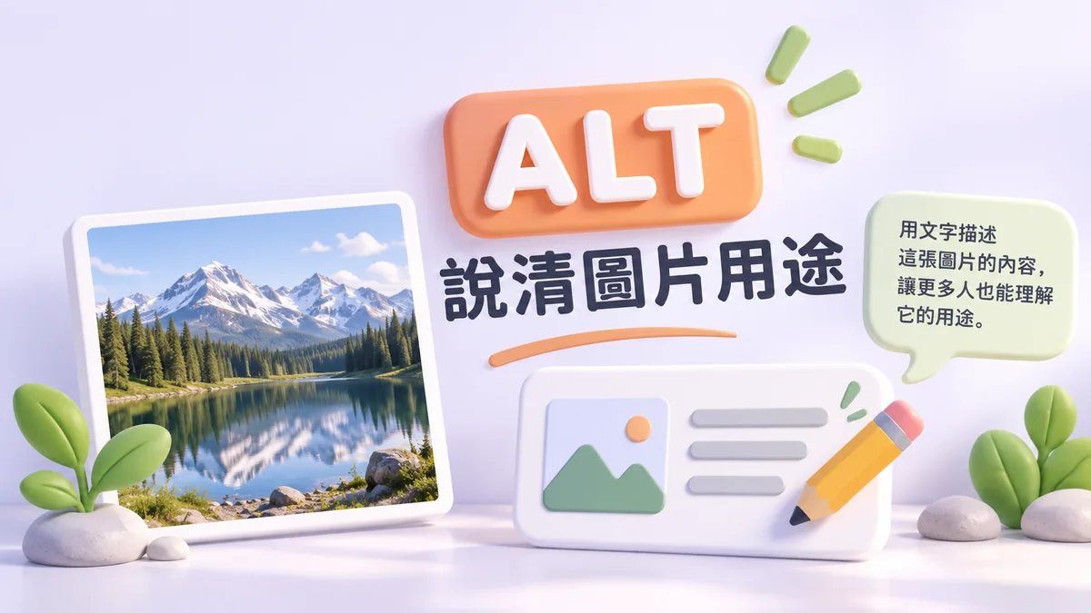圖片alt怎麼寫？先分清封面、操作圖與連結圖