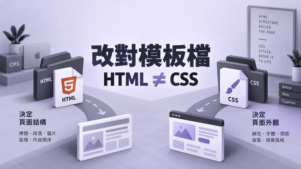 MacCMS改模板前：先分清頁面入口、HTML與CSS路徑