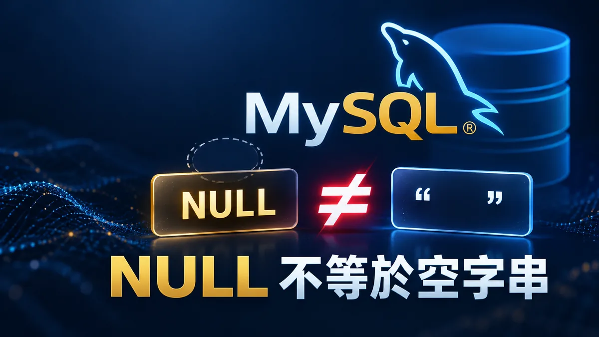 MySQL查不到空白資料?分清NULL、空字串與0