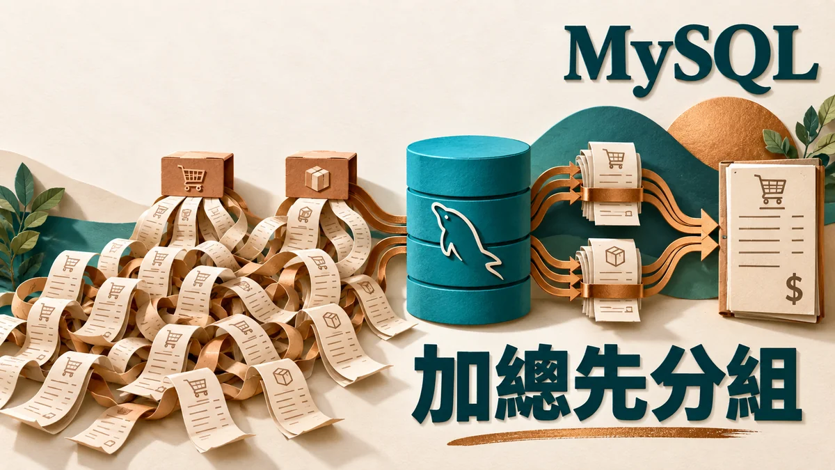MySQL訂單金額加總翻倍：兩張明細表先彙總再JOIN
