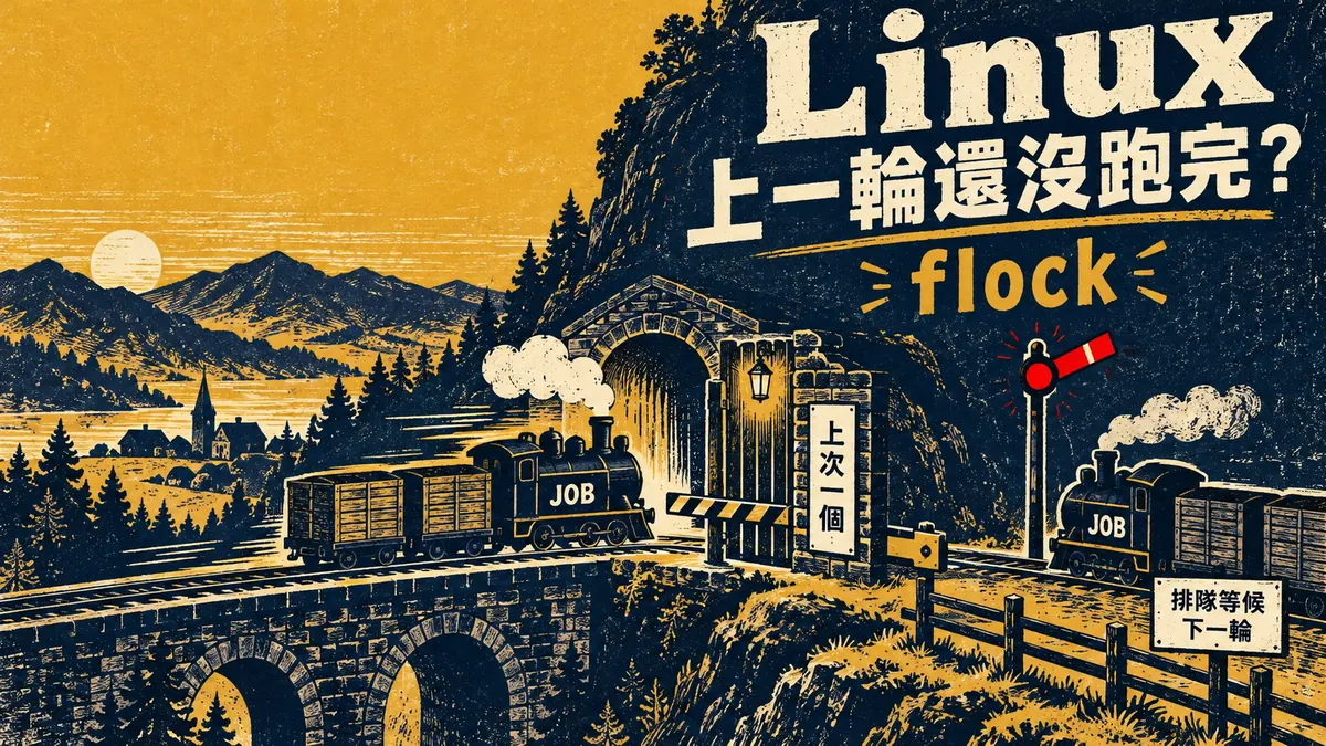 Linux排程上一輪還沒跑完?用flock避免工作重疊
