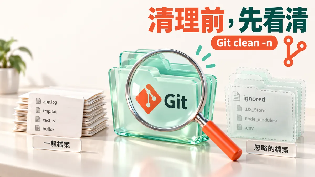 Git清理預覽沒列出暫存檔？先分清未追蹤與被忽略