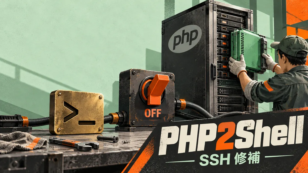 PHP2Shell SSH 處理教學：停用上傳進度、升級 PHP 與重啟驗證