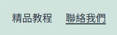 Twenty Twenty-One 主要導覽仍顯示精品教程與聯絡我們
