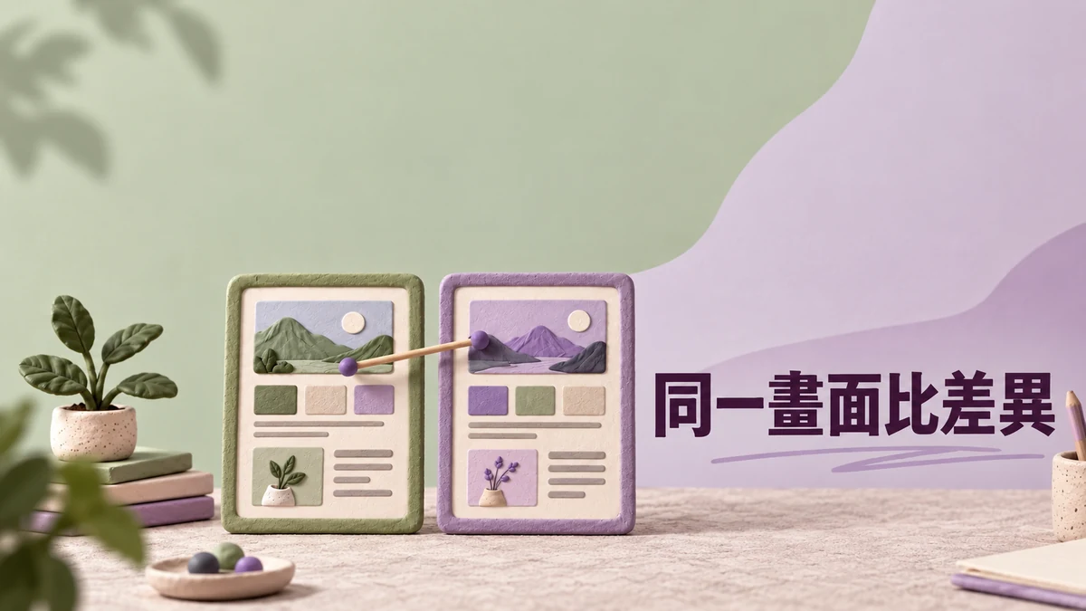 模板展示頁圖片很多，怎麼讓訪客快速找到差異
