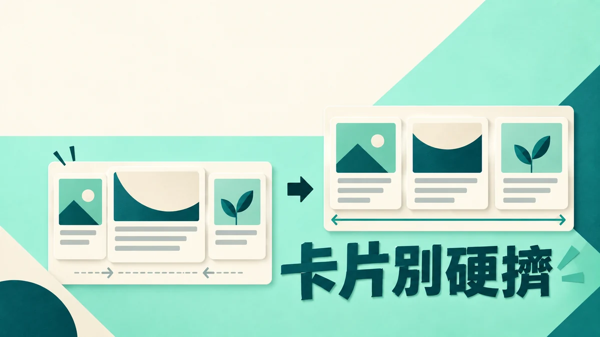 網站格線縮到平板就擠成一團：用minmax控制卡片寬度