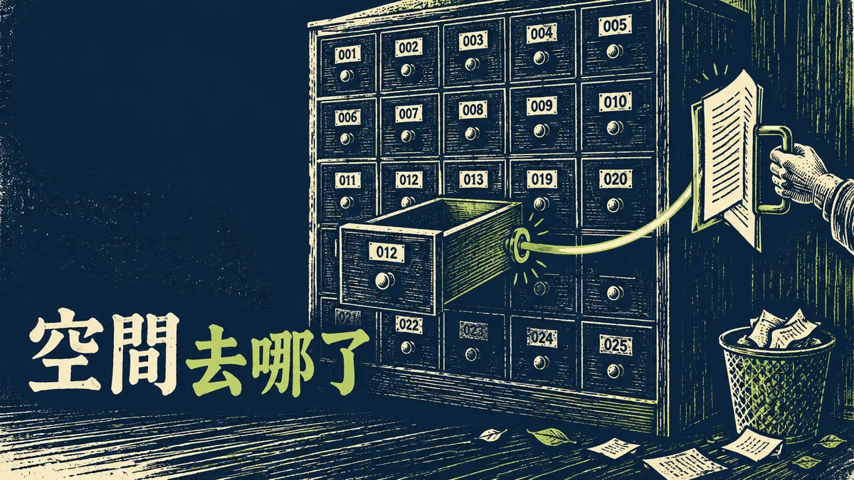 Linux硬碟看起來還有空間卻不能寫：查inode與已刪開啟檔